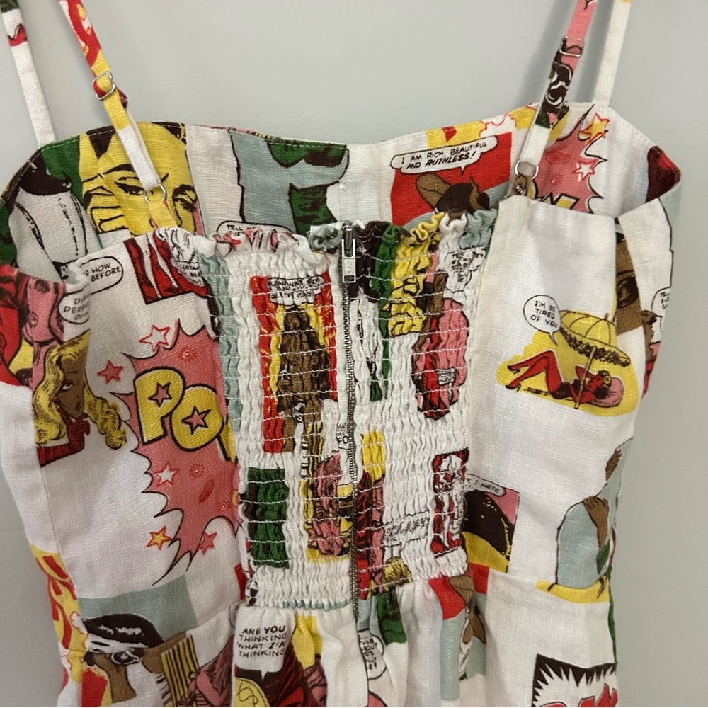 Reformation Huckleberry Pop Art Printed Mini Dress - Picture 7 of 7